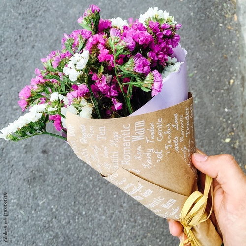 A bouquet for girlfriend
