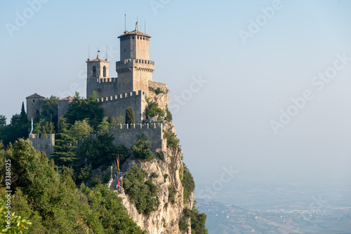 Guaita Tower, view of the castle of the Republic of San Marino, Italy