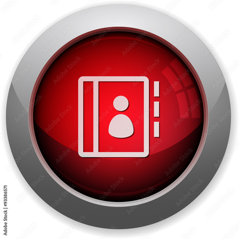 Red contacts button Red contacts button
