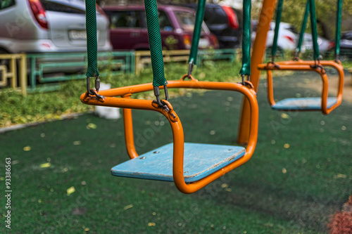 sitting of a children's swing