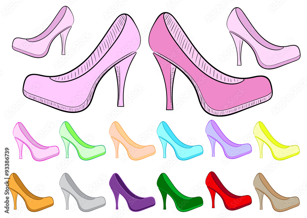 Clipart female of a shoe Clipart female of a shoe