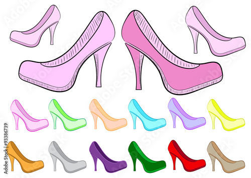 Clipart female of a shoe