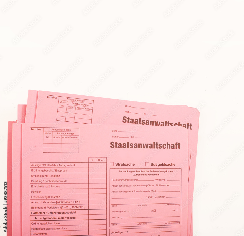 Fototapeta premium STRAFSACHE 