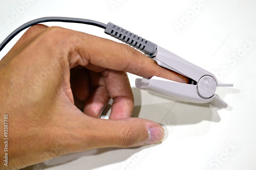 Measurement spo2 by finger probe