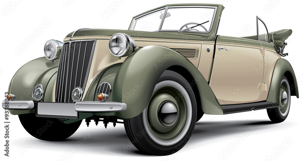 European prewar luxury convertible