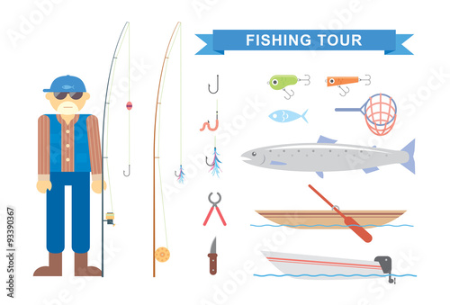 Illustration fisherman
