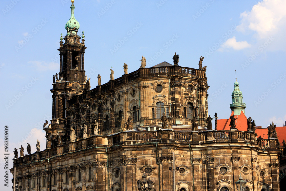 Dresden Cathedral, or the Cathedral of the Holy Trinity,  Catholic Church of the Royal Court of Saxony, Germany