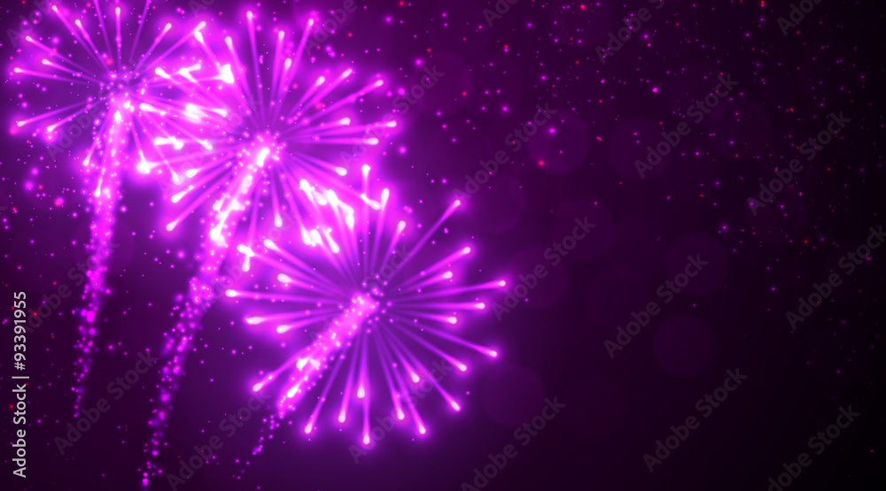 Festive lilac firework background. Festive lilac firework background.