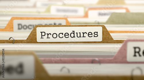 Procedures Concept on Folder Register.