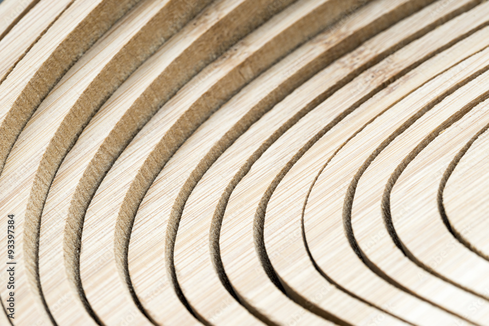 Fototapeta premium The rhythmic pattern. Cutted-off board create a rhythmic pattern.