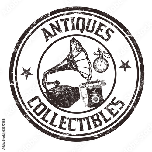Antiques and collectibles stamp photo