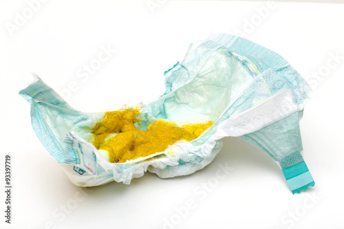 diaper on the white background