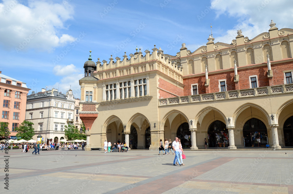 Fototapeta premium Cracow in Poland (old city) - Sukiennice