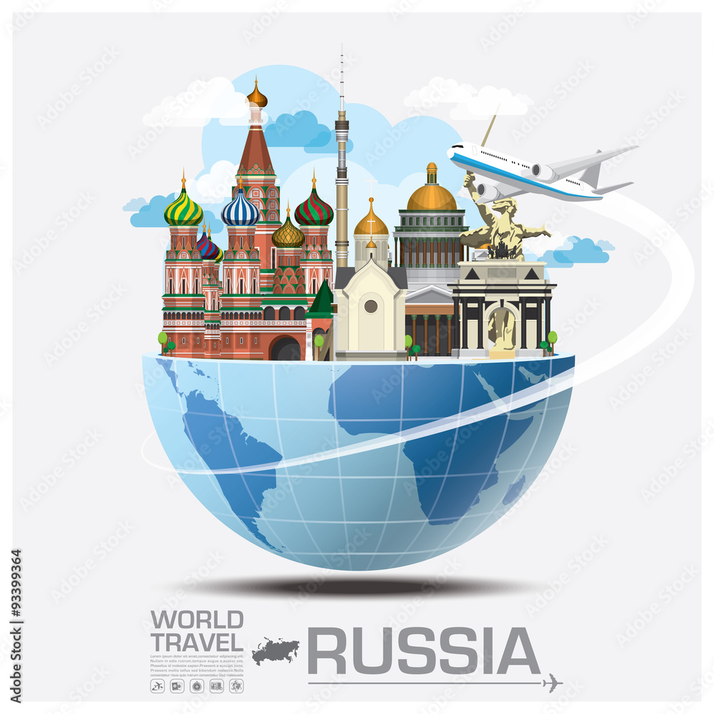 Russia Landmark Global Travel And Journey Infographic