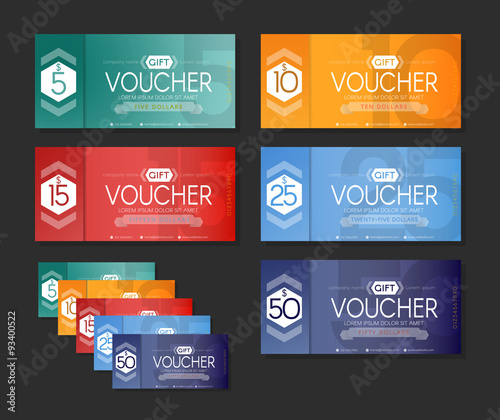 Modern gift voucher