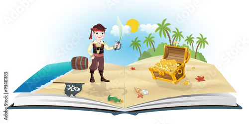 Book about pirates and trea...