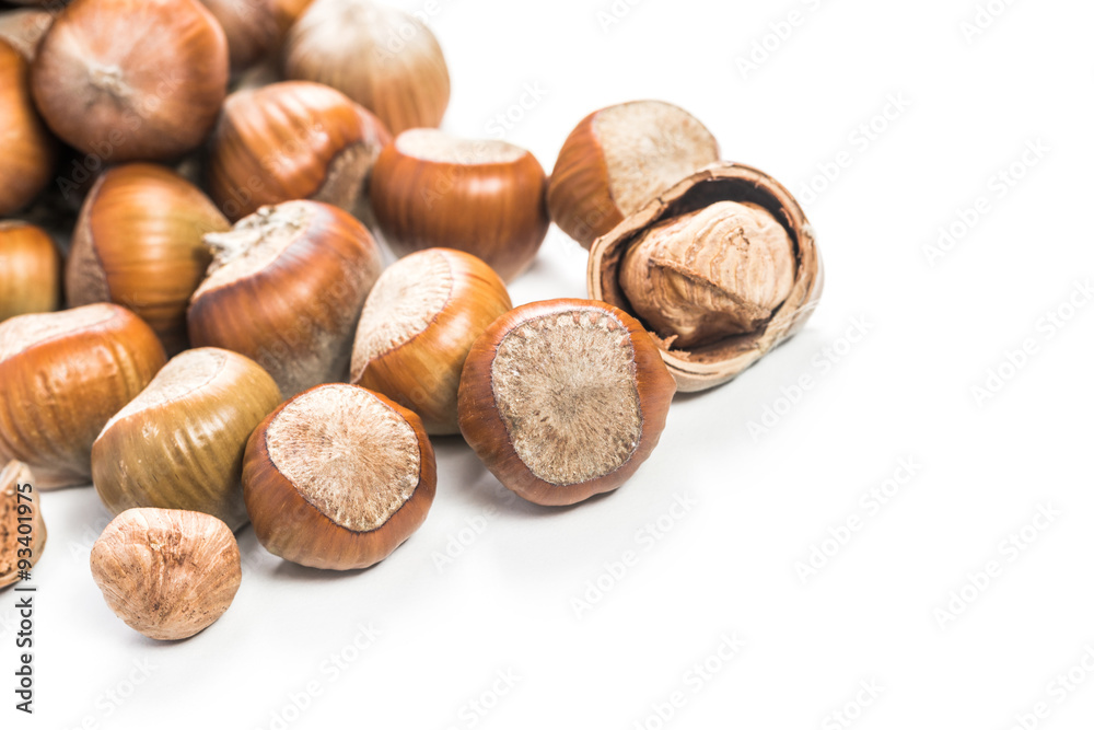 Hazelnuts isolated Hazelnuts isolated
