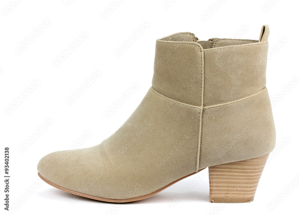Women's boots on a white background Women's boots on a white background
