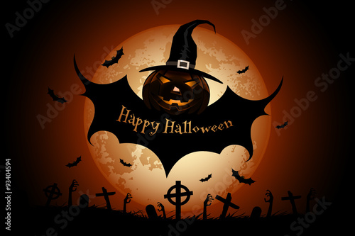 Grunge Halloween Party Background