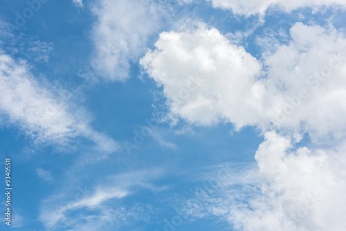 blue sky with cloud