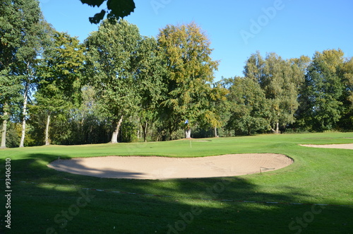 Obraz na plátně Golfplatz im Herbst