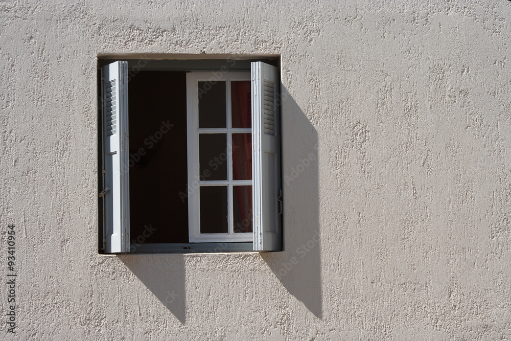Fototapeta premium Window with jalousie in Crete