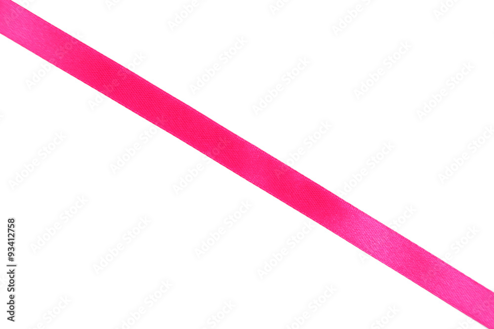 Pink ribbon isolated on white Pink ribbon isolated on white