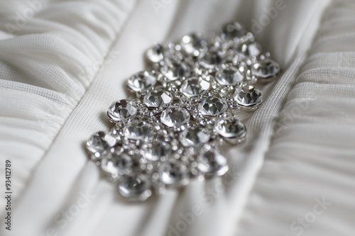 Decorations dress, rhinestones, diamonds shine brightly in the s