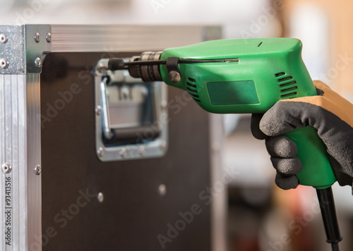 electric drill in workshops