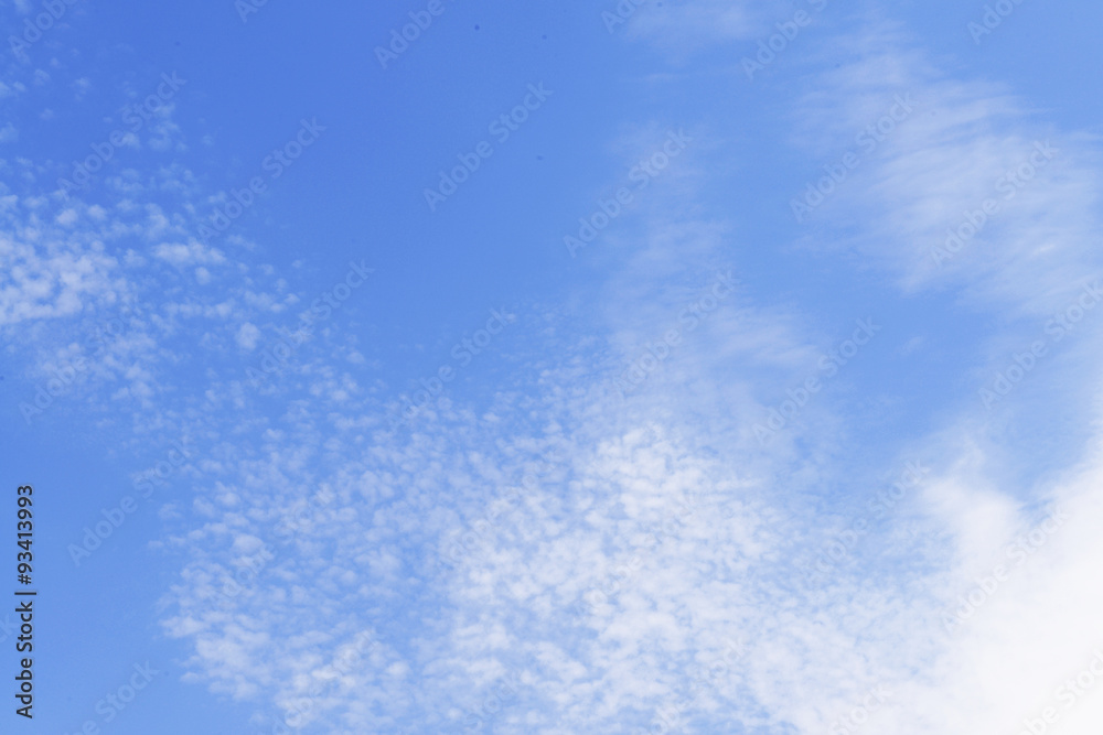 Blue cloudy sky background Blue cloudy sky background