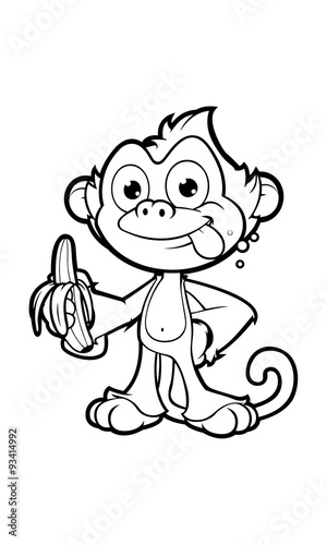 Cheeky Monkey - Holding A Banana