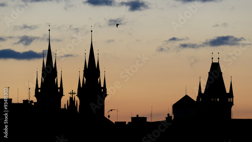 Prague - spires of the old town