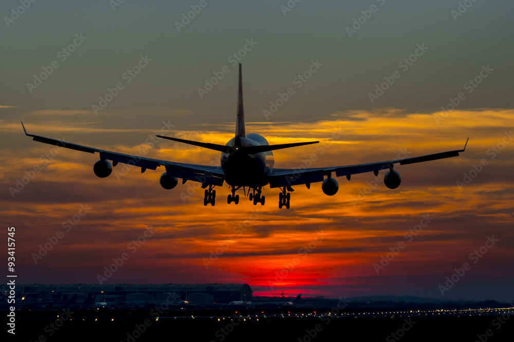 Aircraft Sunset