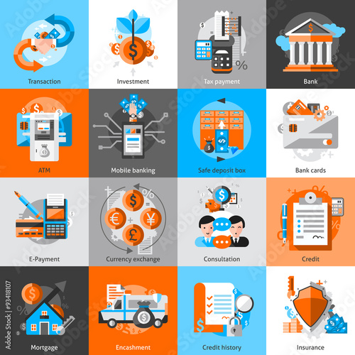 Banking Icons Set