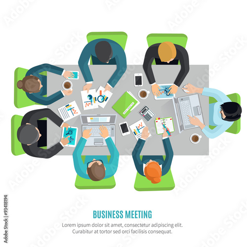 Business Meeting Flat