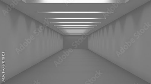 pass along the corridor - optical, visual illusion