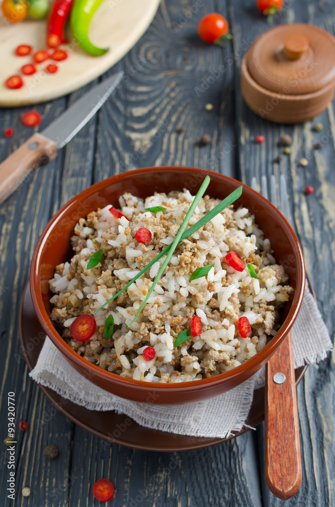 Rice with minced meat Rice with minced meat