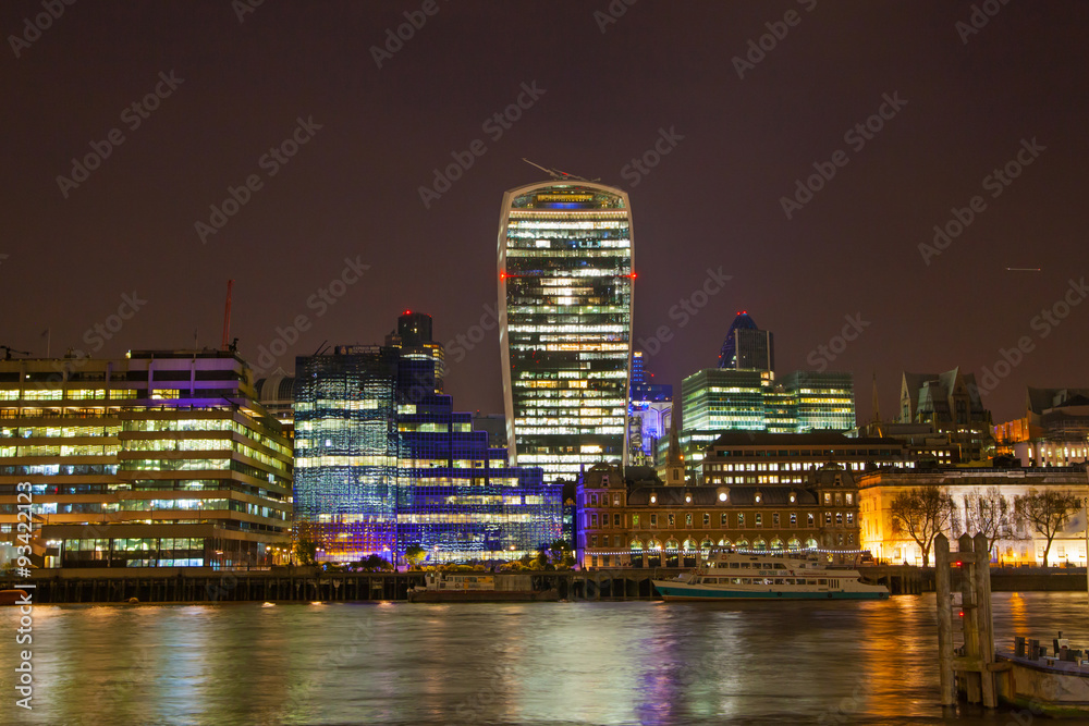 LONDON, UK - APRIL 15, 2015: London night view