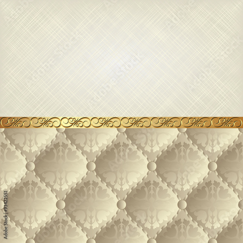 beige texture and vintage pattern divided into two