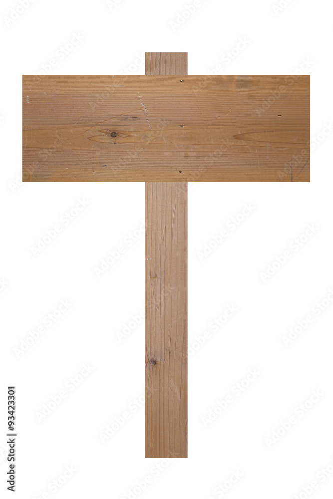 old wooden signboard isolated on white. old wooden signboard isolated on white.