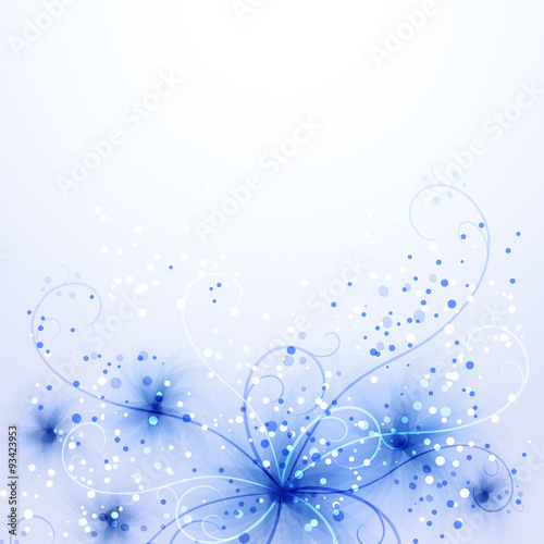 vector background with flowers