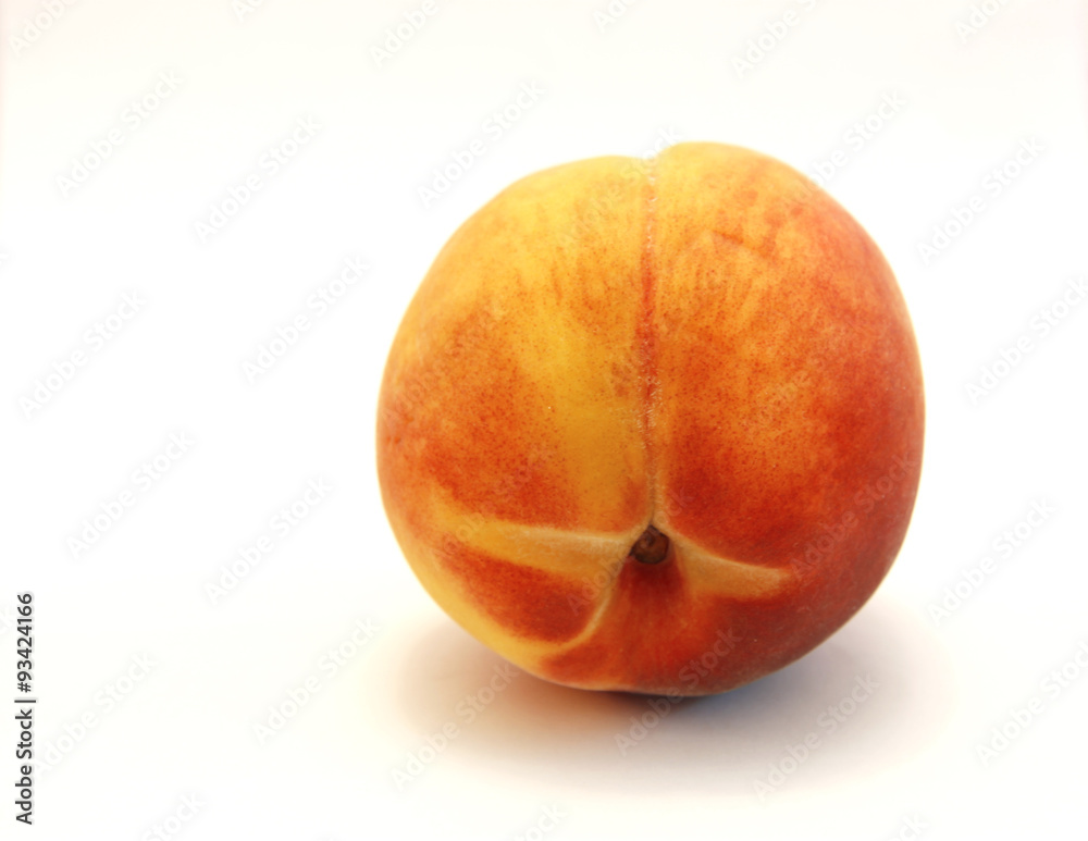 Fresh Peach Isolated On The White Background Fresh Peach Isolated On The White Background