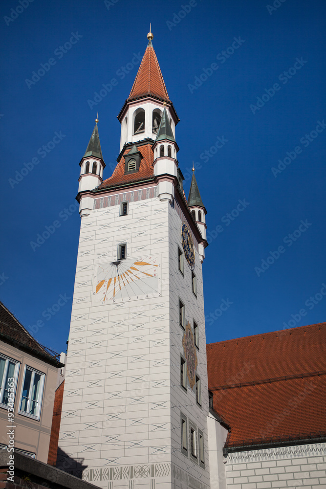 Turm des Alten Rathauses in München - Südseite