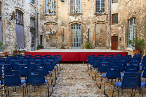 Theatre Hall courtyard of a medieval building Avignon