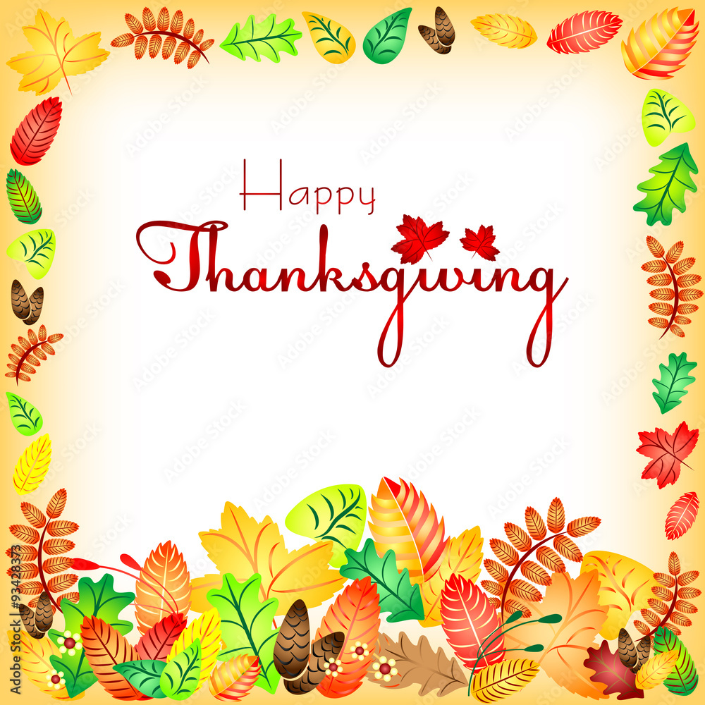Postcard for congratulations with happy Thanksgiving Postcard for congratulations with happy Thanksgiving