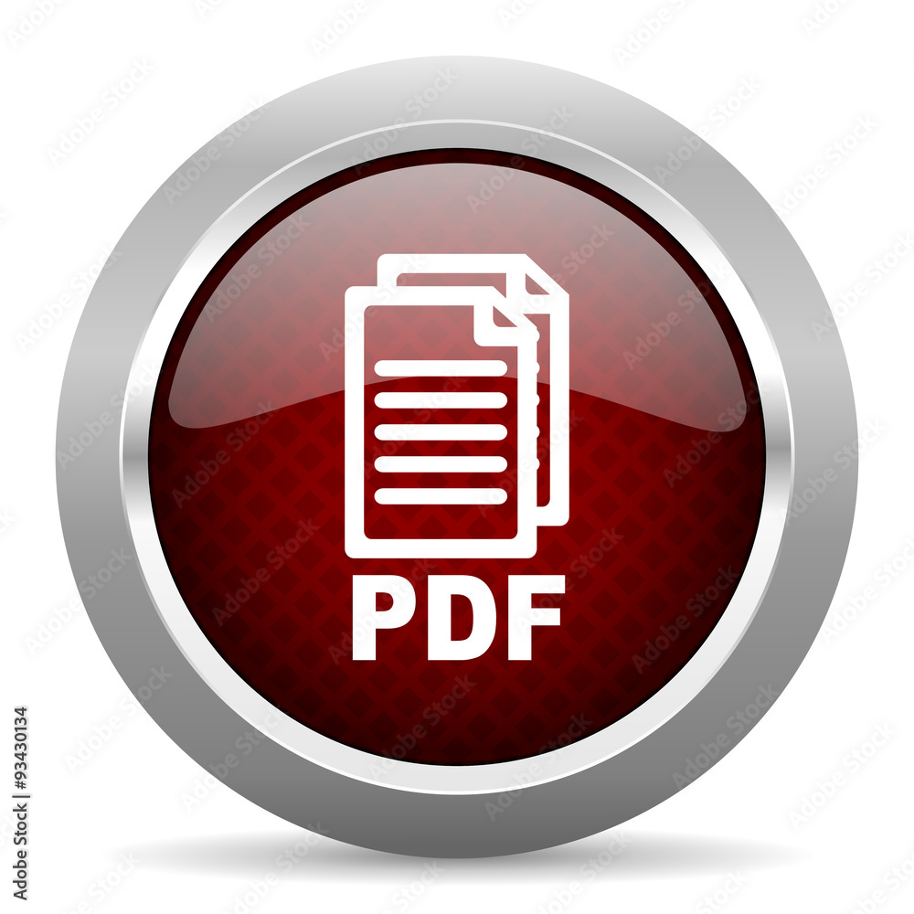 pdf red glossy web icon, pdf red glossy web icon,