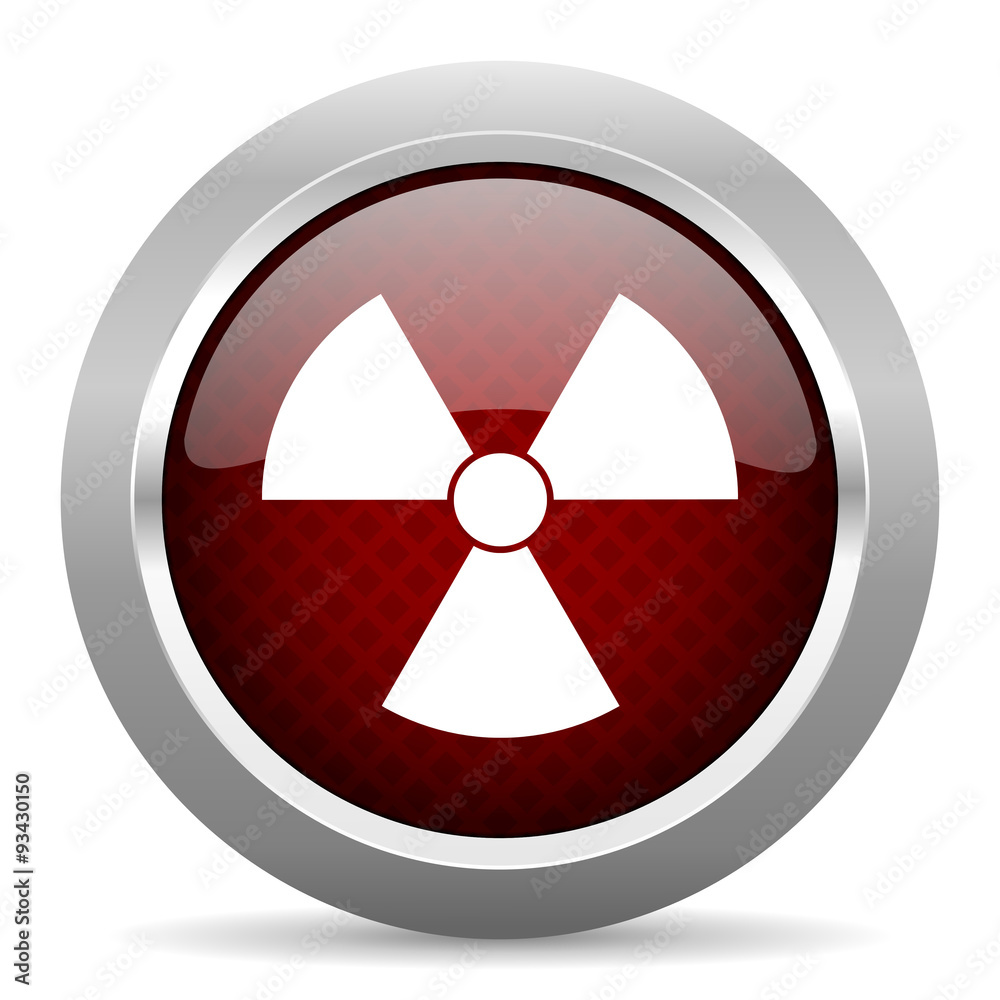 radiation red glossy web icon radiation red glossy web icon