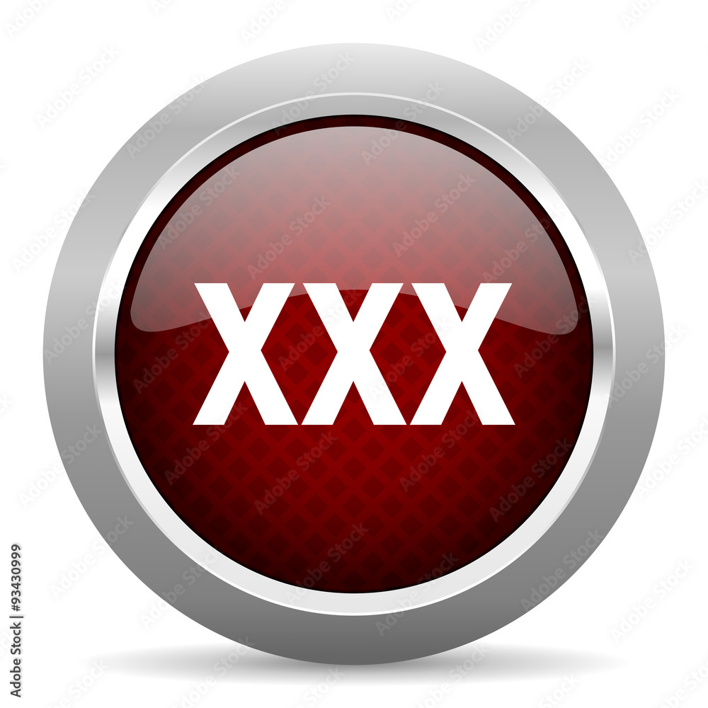 xxx red glossy web icon xxx red glossy web icon