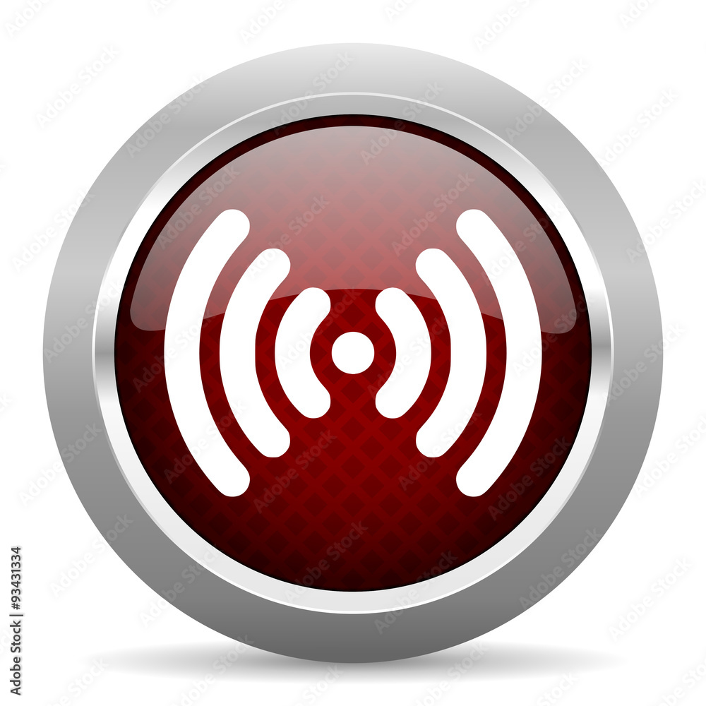 wifi red glossy web icon wifi red glossy web icon