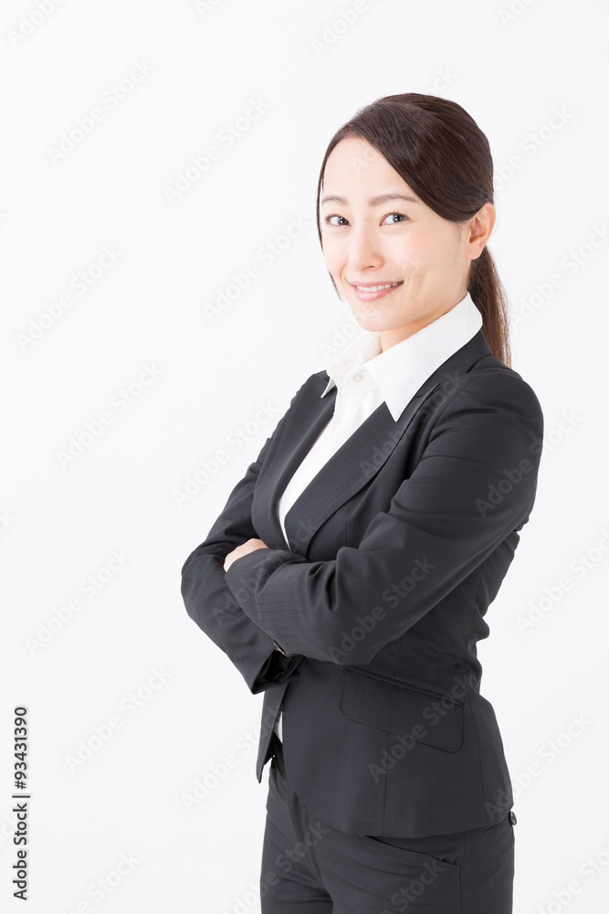 portrait of asian businesswoman on white background portrait of asian businesswoman on white background